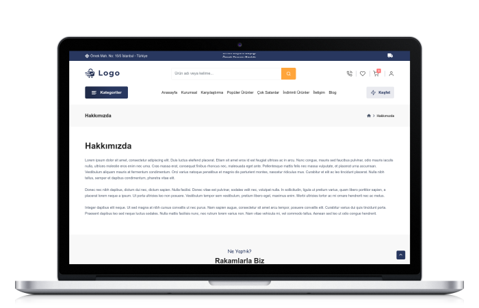 Genel E-Ticaret Paketi - HS611874 Genel E-Ticaret Paketi - HS611874