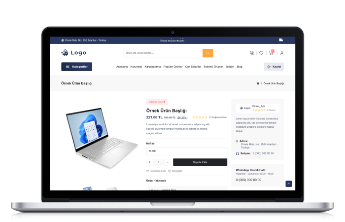 Genel E-Ticaret Paketi - HS611874 Genel E-Ticaret Paketi - HS611874