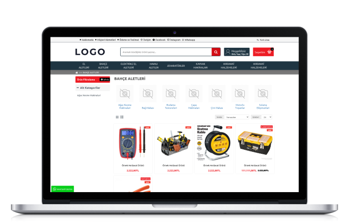 Hırdavat E-Ticaret Paketi - HS180473 Hırdavat E-Ticaret Paketi - HS180473