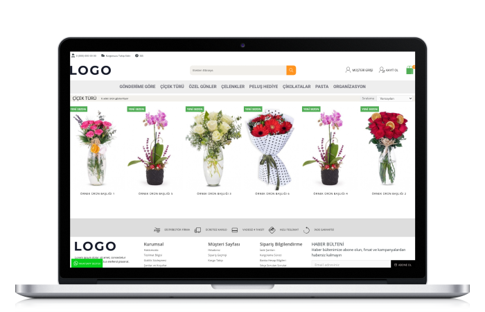 Çiçek E-Ticaret Paketi - HS118677 Çiçek E-Ticaret Paketi - HS118677