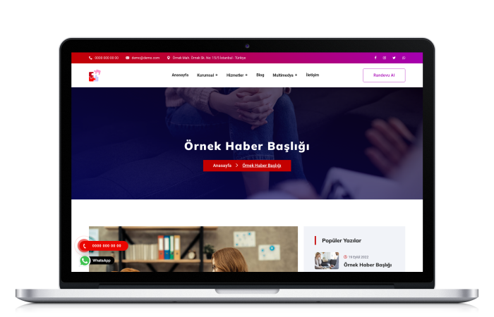 Psikolog Web Paketi - HS446316 Psikolog Web Paketi - HS446316